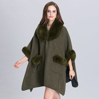 Buy green Women Woolen Cardigan Shawl Jacket