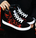 Men High Top Swirl Patterned Sneakers