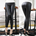 Women High Waist Tight Leather Leggings