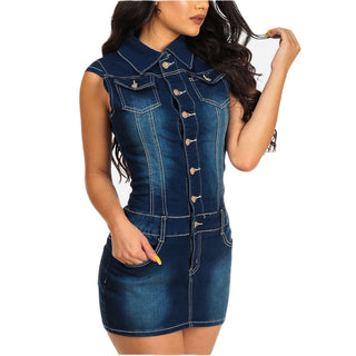 Women Denim One-Piece Dress