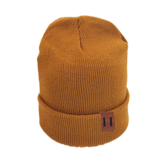 Buy ginger Solid Colored Knitted Wild Wool Hat