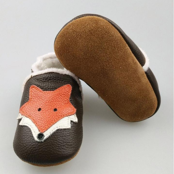 Mr. Fox Leather Crib Shoes