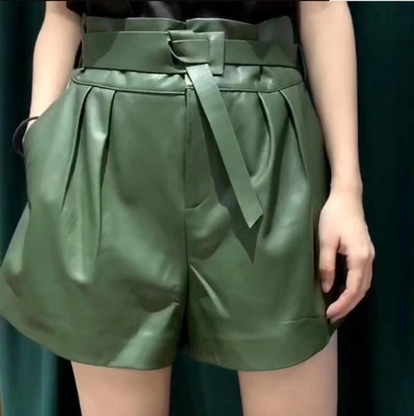 Harajuku Genuine Leather shorts