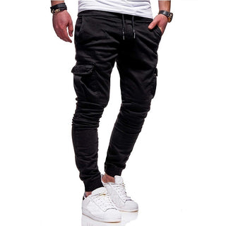 Buy black Men Thin Cotton Casual Pants