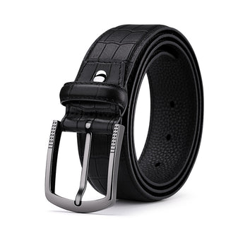 Zinc Alloy Double Sided Cow Leather Belt