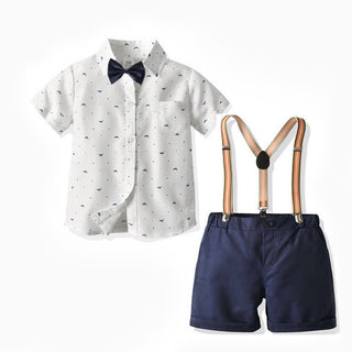 Buy 3315-style Boys&#39; Short-sleeved T-shirt Suspender Pants