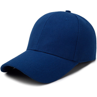 Buy royal-blue Solid Colored Adjustable Sun Hat