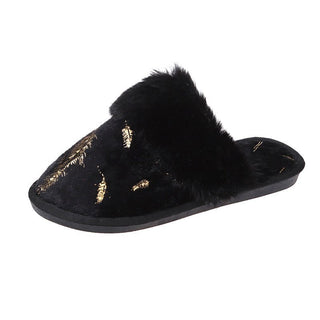 Buy black Women  Plush Slip-on Comfort Shoes