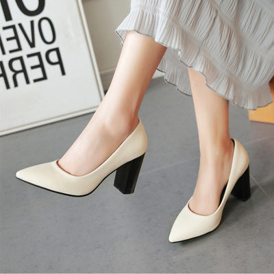 Women High Quality PU Leather Heels