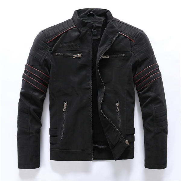 Men Winter Leather Jacket