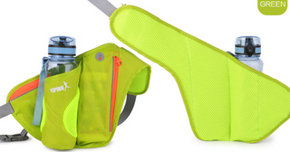 Buy green Running Waist Belt Bags With Mobile Phone Pocket