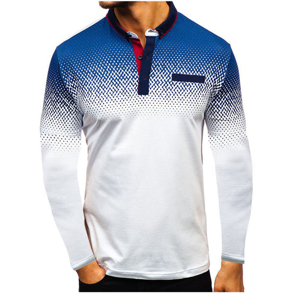 Men Long Sleeve Polo Shirt