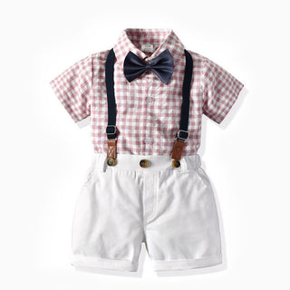 Buy 3321-style Boys&#39; Short-sleeved T-shirt Suspender Pants