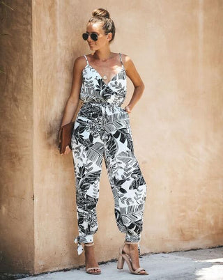 Buy navy-blue Women&#39;s Printed Jumpsuit