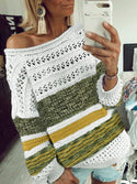 Women's Printed Round Neck Sweater