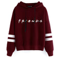 F.R.I.E.N.D.S Letter Print Long Sleeve Cotton Hoodie