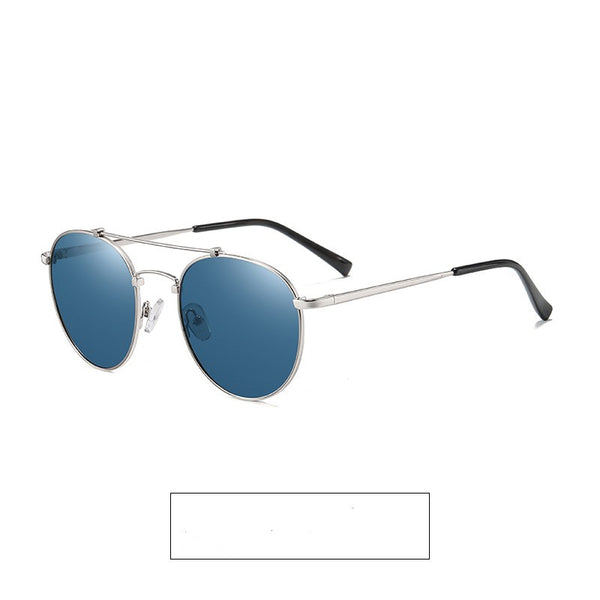 Metal Round-Frame Sunglasses