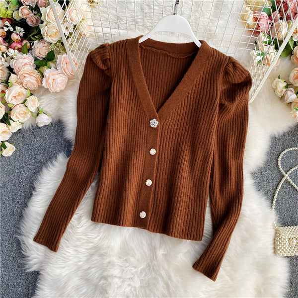 Women V-neck Sweater