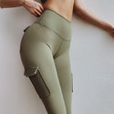 High Waist Tight Nylon Pocket Leggings