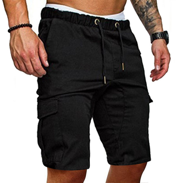 Men Casual Tooling Multi-pocket Shorts