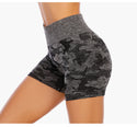 High Stretch Seamless Camouflage Shorts