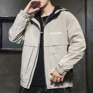 Buy apricot Men Tooling Casual Jacket