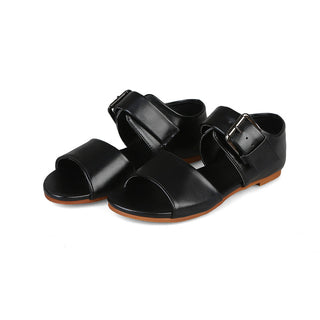 Buy black Women Hollow Double-Strapped Sandals