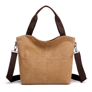 Buy brown Canvas Hand Shoulder and Crossbody Bag