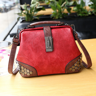 Buy red Women Leather Polyester Shoulder Bag