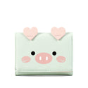 Women Short Three-Fold Cartoon Pig Wallet