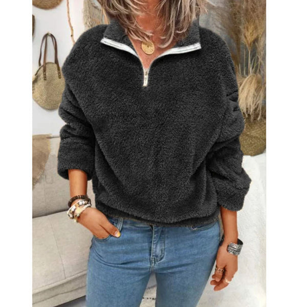 Velvet Double-Sided Fleece Sweater