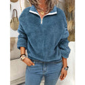 Velvet Double-Sided Fleece Sweater