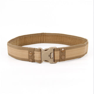 Buy khaki Men Quick Release Tactical Canvas Belt