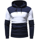 Men Splicing Collision Color Hoodie