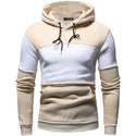 Men Splicing Collision Color Hoodie