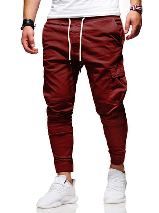 Buy red Men Thin Cotton Casual Pants