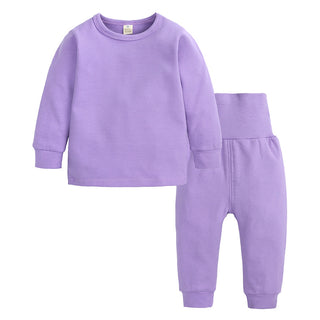 Buy purple Thick Two Piece Cotton Pants and Shirt