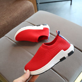 Buy red Natural Rubber Shock Absorption Sneakers