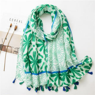 Women Floral Neck Scarves