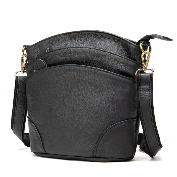 First Layer Cowhide Retro Leather Crossbody Bag