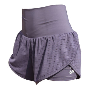 Buy purple Waist Pocket Add-on High Waisted Shorts