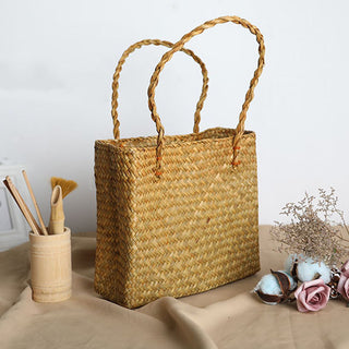 Buy yellow Women Rattan Woven Straw Bag