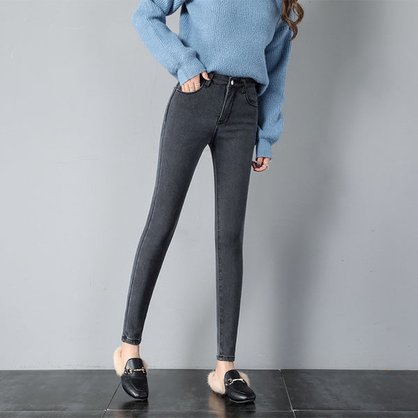 Women Casual High Waist Skinny Jeans