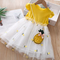 Girls Net Yarn Summer Dress