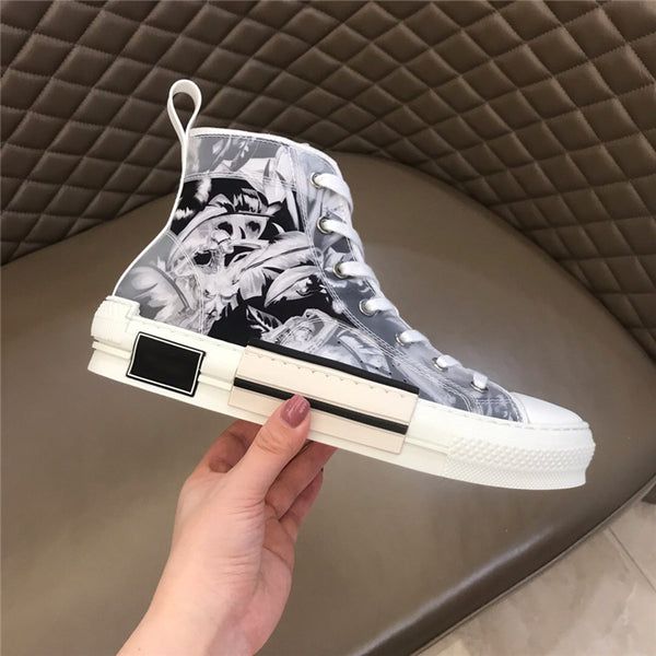 Women Floral Shade Lined High Sneakers