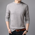 Men Thin Slim Round Neck Sweater