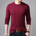 Men Thin Slim Round Neck Sweater