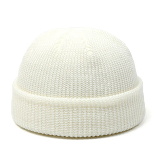 Buy white Men Knitted Beret Beanie Multi Colored Hats