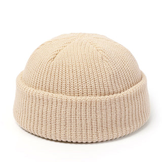 Buy beige Men Knitted Beret Beanie Multi Colored Hats