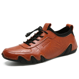 Buy red-brown Men&#39;s All-match Casual Lazy Shoes